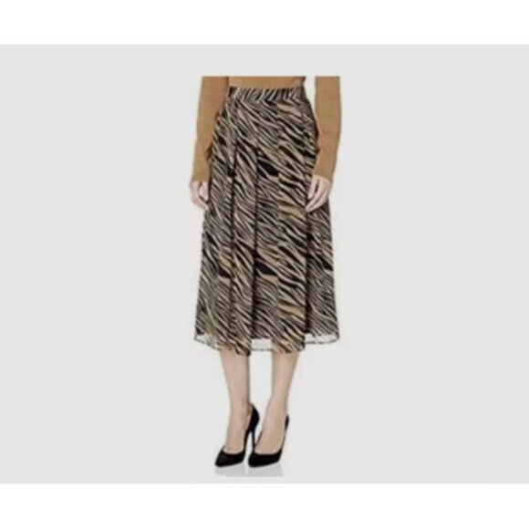 Anne Klein Dresses & Skirts - Anne Klein Women's Long Pleated Skirt, Vicuna/Anne Black, 0